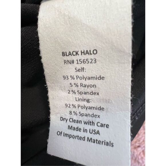 Black Halo Women's Black Gray Tweed Sleeveless Sheath Dress Size 12 NWOT - Picture 9 of 10